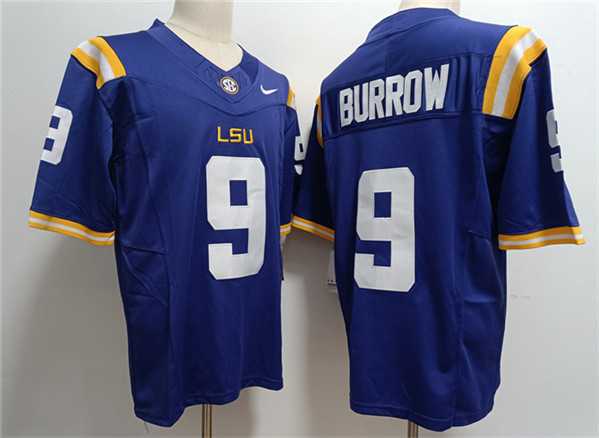 Men%27s LSU Tigers #9 Joe Burreaux Purple 2023 Stitched Football Jersey->california golden bears->NCAA Jersey